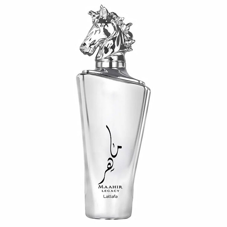 Lattafa-Maahir-Legacy-Eau-de-Parfum-for-men-and-Women-100ML عطر لطافه ماهر لگاسی نقره ای